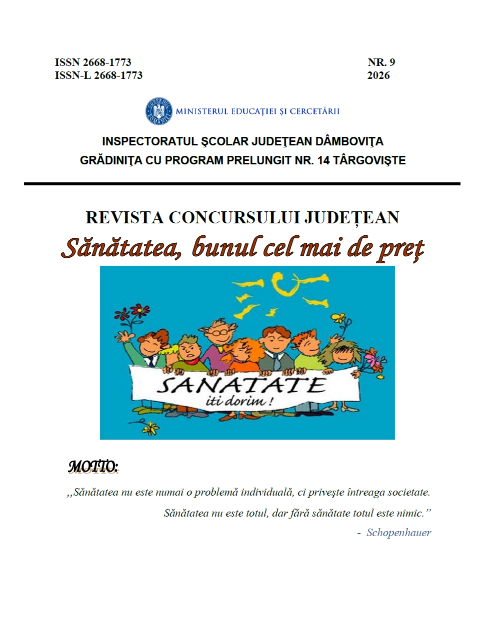 Revista Sanătatea - bunul cel mai de preț_2026